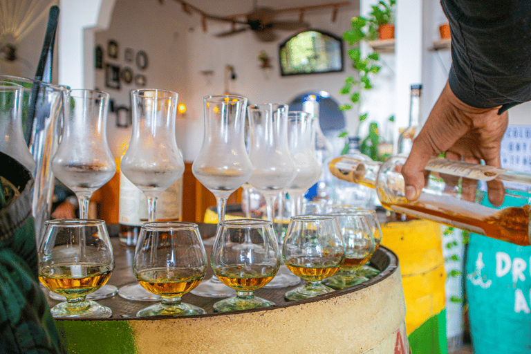 Dégustation de rhum colombien et de chocolat