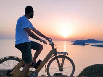 Santorini's Private 2-hour Wooden E-bike Tour