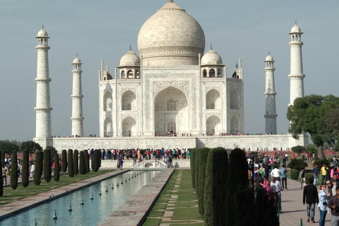 De Délhi: Excursão de um dia ao Taj Mahal e ao Forte de Agra de carroViagem particular