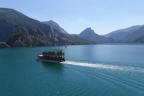 From Alanya/Side: Green Canyon Boat Trip with Lunch & Soft …