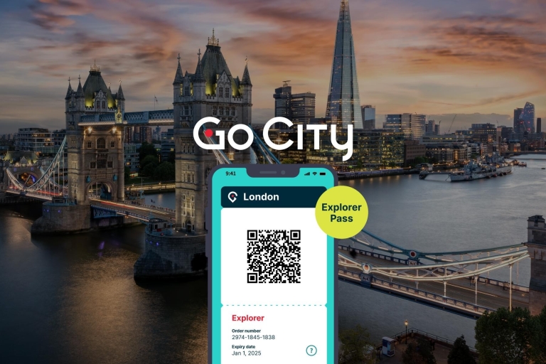 London Go City Explorer Pass: karnet ze zniżkami na atrakcjeKarnet London Go City: 3 atrakcje lub wycieczki do wyboru