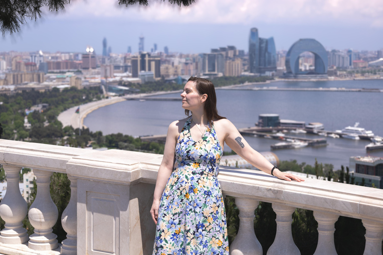Baku: Panoramic Photoshoot From Highland Park Pick up and Drop off Included
