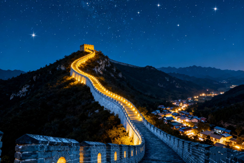 Beijing: Gubei Water Town&Simatai Wall Night Tour w/Dumpling