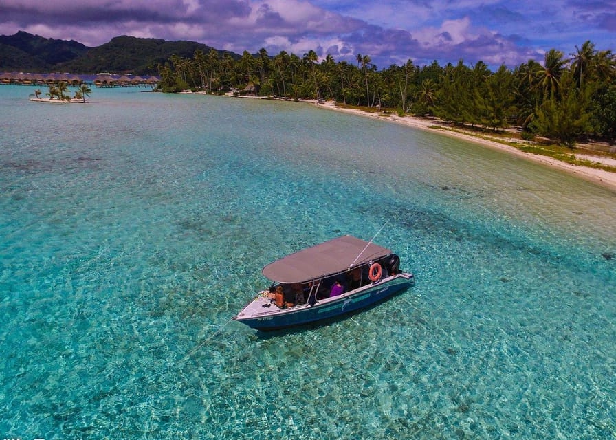 Raiatea : lagon de Tahaa, snorkeling dans le jardin de corail et déjeuner sur un motu