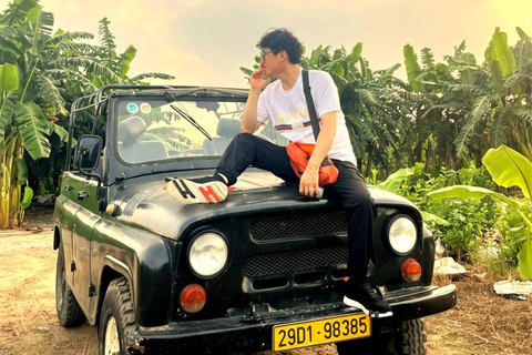 Hanoi Sunset Experience by Jeep: Golden Hour & City Lights Small Group Tour