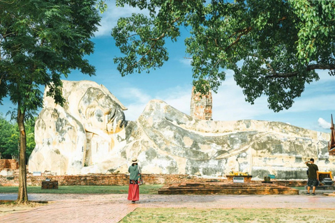 Bangkok: Ayutthaya Temples Day Trip with Sunset Cruise