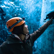 Sólheimajökull : randonnée sur le glacier et visite de la grotte de glace bleue