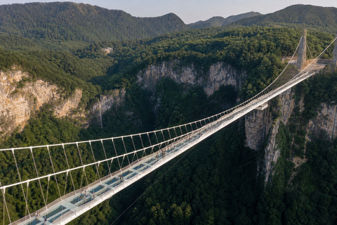 Zhangjiajie: Grand Canyon & Glass Bridge E-Ticket Options English Guide Service Only