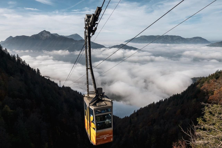 3 Mountains in 1 Day by Train, Cable Cars, Funiculars & Boat Excluding Train Tickets