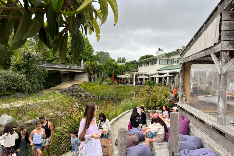 Vanuit Auckland: MATAKANA DORPSMARKT &amp; WIJN/BEELDHOUWKUNST TOUR