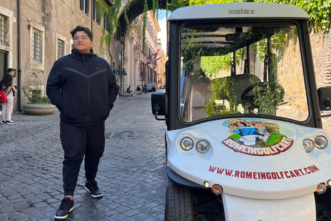 Rome: 4 hours Electric Golf Cart Tour with Custom Itinerary Rome 4 hours Golf cart Personalised tour with Private Pickup
