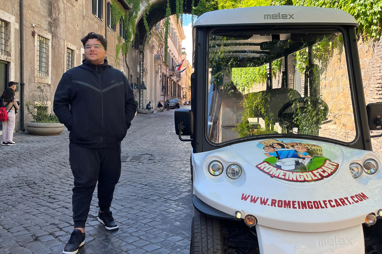 Rome: 4 hours Electric Golf Cart Tour with Custom Itinerary Rome 4 hours Golf cart Personalised tour with Private Pickup