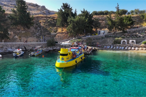 Lindos: Submarine Cruise with Swimming Stop at Navarone Bay Submarine Cruise from St. Paul's Bay with Transfer