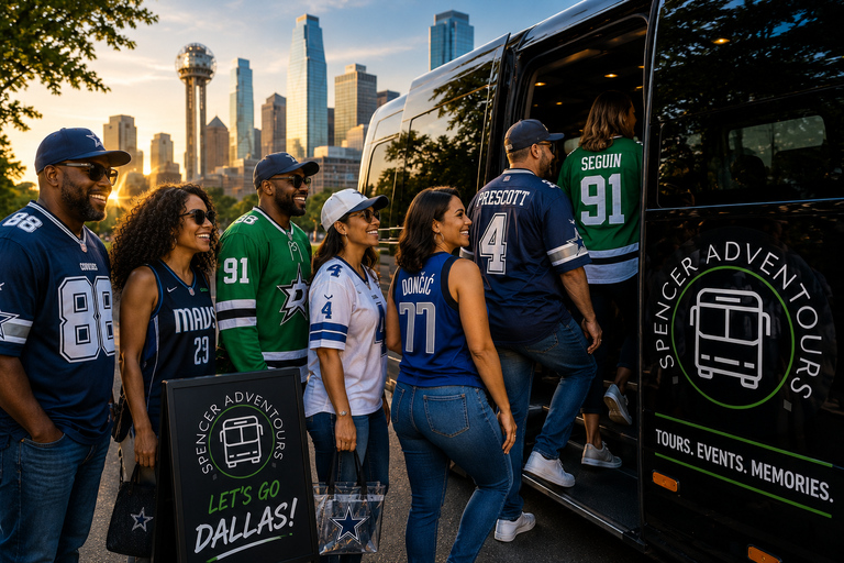 Dallas: Sports Fan Tour with Team Stores & BBQ
