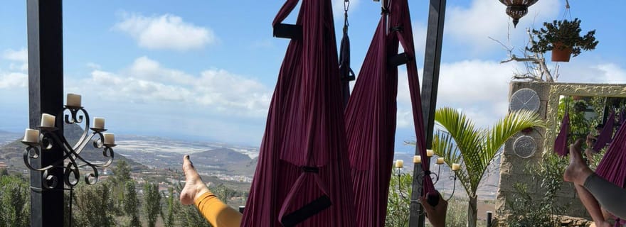 Ténérife : cours privé de yoga aérien avec vue sur l'océan