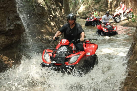 Ubud: Best of ATV Quad Bike Adventure Tandem & Single Ride with private transfer