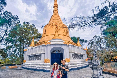 顺化隐秘瑰宝：秘密宝塔与素食午餐私人：法语