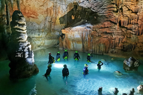 Estany d'en Mas: Küstenwanderung, Abseilen und Erkundung der Meereshöhle