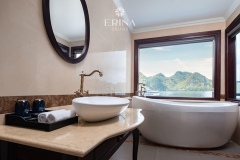 2/3-Day Halong & Lan Ha Bay Erina 5* Cruise balcony, bathtub 3-Days Cruise with Transfer from/to Hanoi or Ninh Binh