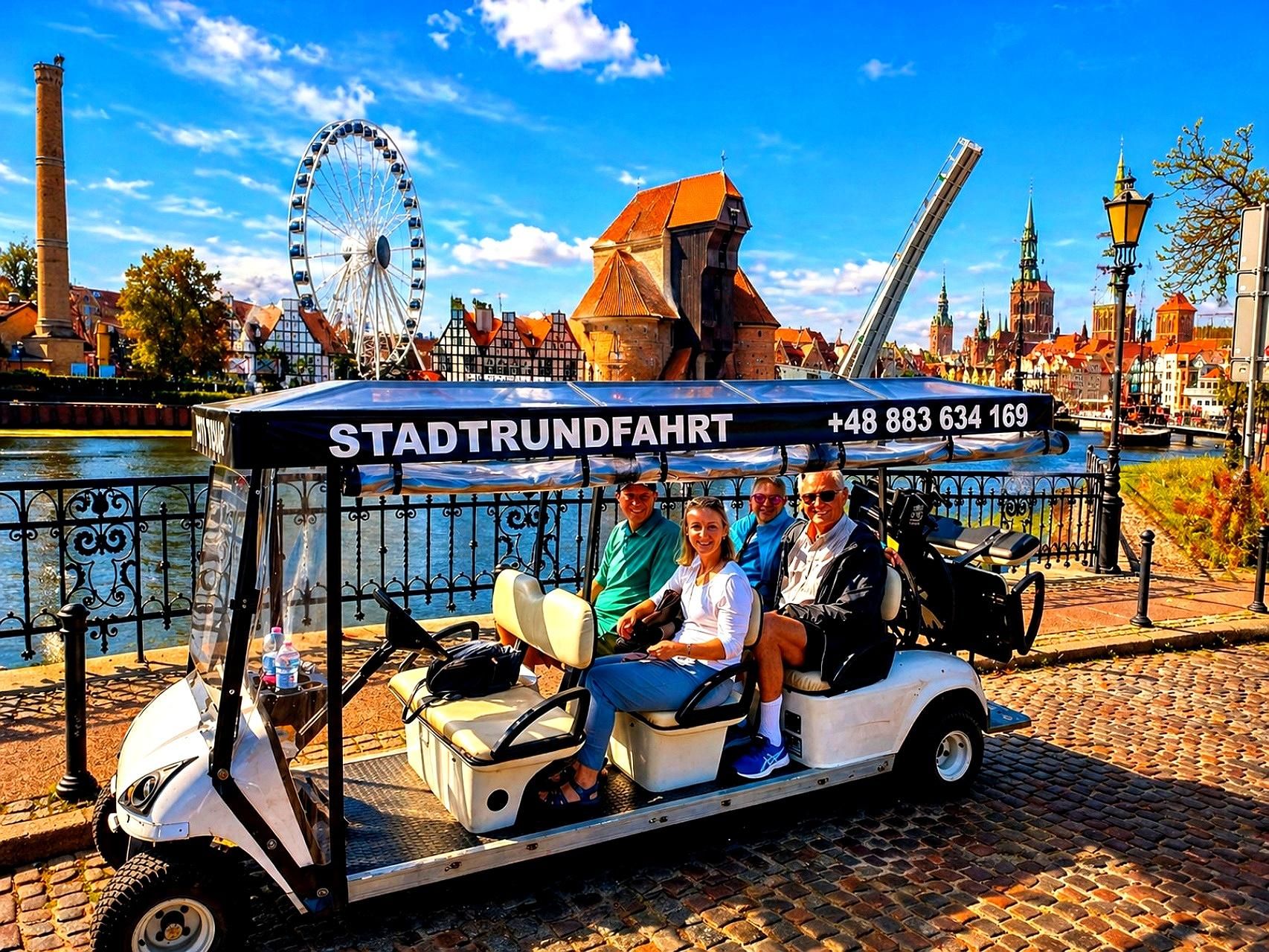 Danzig: Private Top Stadtführung mit Elektrokarren & Live Guided