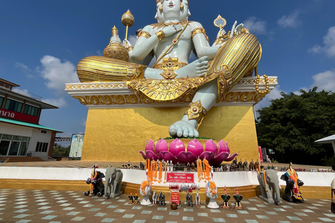 Biggest Ganesh, Pink Ganesha, Wat Paknam Cultural Day Tour Private Tour with Guide