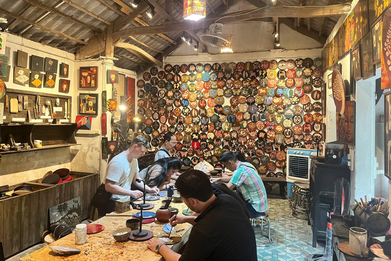 Hanoi: Visita guiada por la fabricación de incienso, sombreros y laca y la calle del TrenTour de medio día por la tarde - Fabricación de incienso y sombreros, Calle del Tren