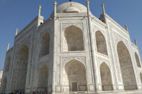Van Delhi: Sunrise Taj Mahal en privétour Agra fort