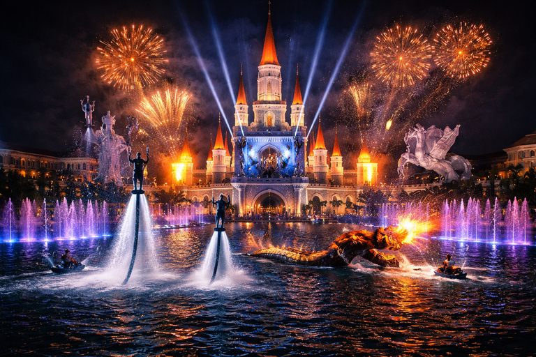 Side/Belek/Alanya: The Land of Legends Night Show Transfer Aquarium+Wax Museum & Legends Night Show Transfer+Dinner