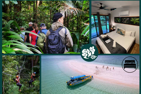 Port Douglas: Daintree Rainforest, Ziplining & Reef - 2 Days Private Double/Twin with Ensuite