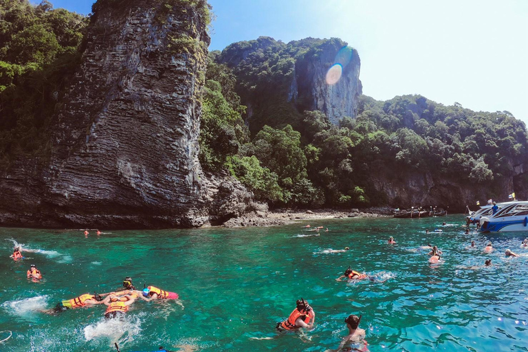 Krabi : tour en bateau privé à longue queue des 4 îlesDemi-journée d'excursion privée en bateau à longue queue