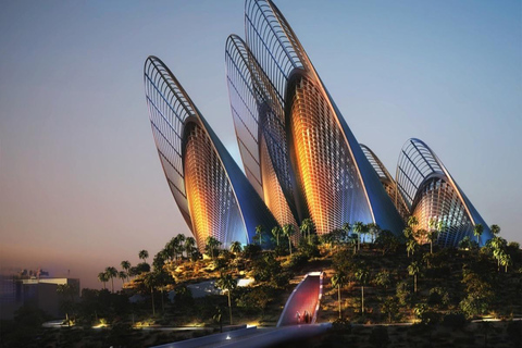 Abu Dhabi: Sheikh Zayed Grand Mosque & Snow Park Tour Dubai: Abudhabi Premium Tour With Buffet BBQ Lunch