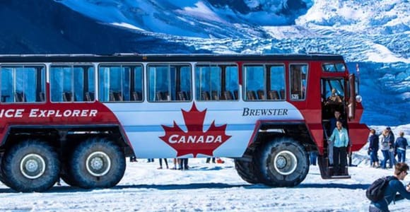Columbia Icefield, Skywalk, Crowfoot-Gletscher und Seen-Tour
