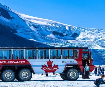 Banff/Calgary: Columbia Icefield, Crowfoot gletsjer & meren tour