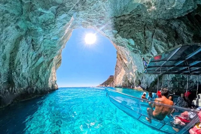 Zakynthos: Complete Clear boat Unique Experience and Swim
