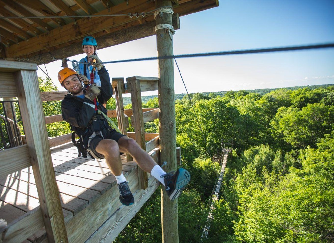 Henderson, Minnesota: Zipline Canopy Tour med 14 linjer