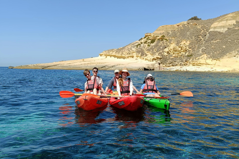Gozo: 1 Hour Kayak plus +Cave Tour + Drop off Blue Lagoon Gozo: 1 Hour Kayak + Cave Tour + Blue Lagoon Drop off