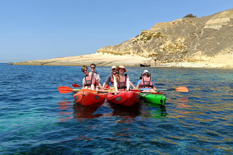 Gozo: 1 Hour Kayak plus +Cave Tour + Drop off Blue Lagoon Gozo: 1 Hour Kayak + Cave Tour + Blue Lagoon Drop off