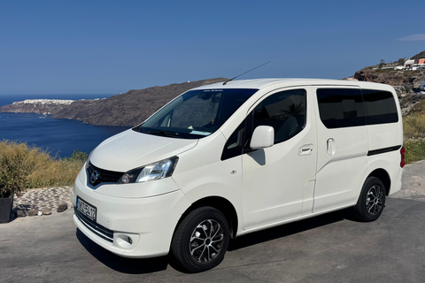 Santorini: Red Sands to Peaks Drive with Pickup included