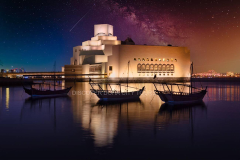 Doha: Tour de la ciudad a la luz de la luna con crucero en dhow árabe