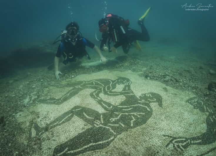 Parc archéologique de Baia : visites sous-marines, plongée avec tuba, baptême de plongée.