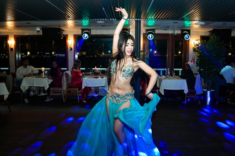 Istanbul:New Year's Eve Bosphorus Cruise with Dinner & Shows Window-Side Private Table For 2 w/hotel pickup and drop off