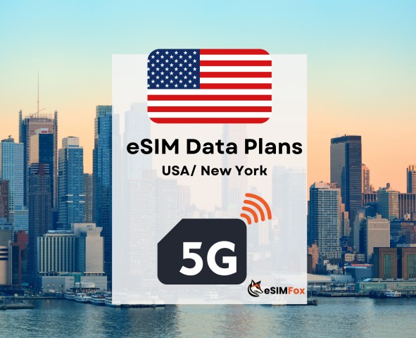 NYC : eSIM 4G/5G Internet Data Plan for USA