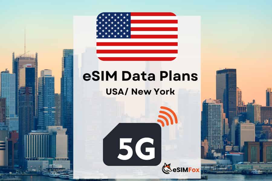 NYC : eSIM 4G/5G Internet Datentarif für USA. Foto: GetYourGuide