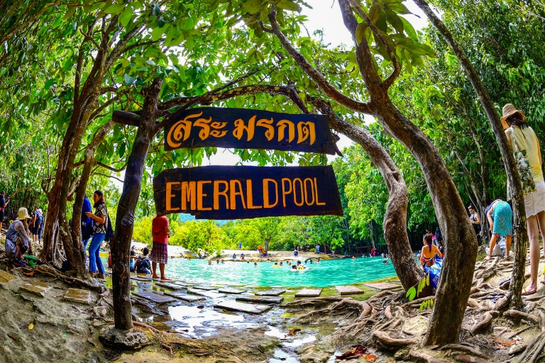 Krabi : piscine d'émeraude, lagon bleu et temple de la grotte du tigre