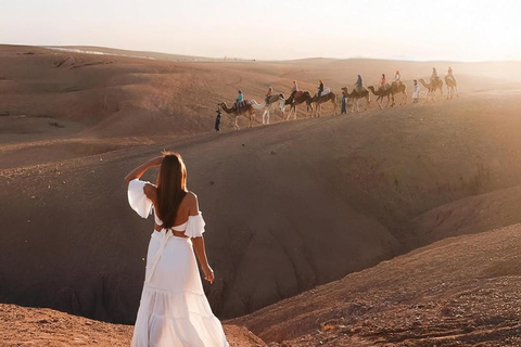 From Marrakech: Agafay Desert Day Trip with Lunch & Pool