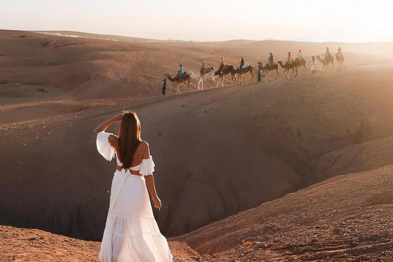 From Marrakech: Agafay Desert Day Trip with Lunch & Pool