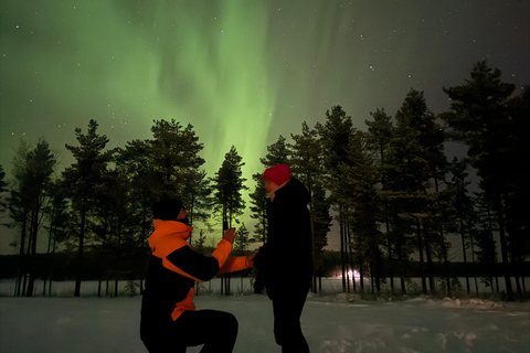 Rovaniemi: expedição particular à Aurora Boreal à meia-noite