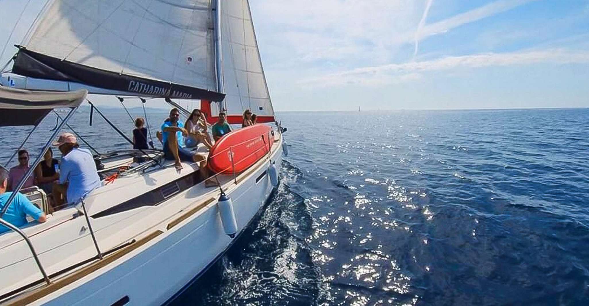 Barcelona: Coastline Boat Trip with Snacks and Cava photo 8