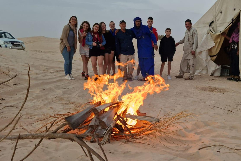 vivac en el desierto