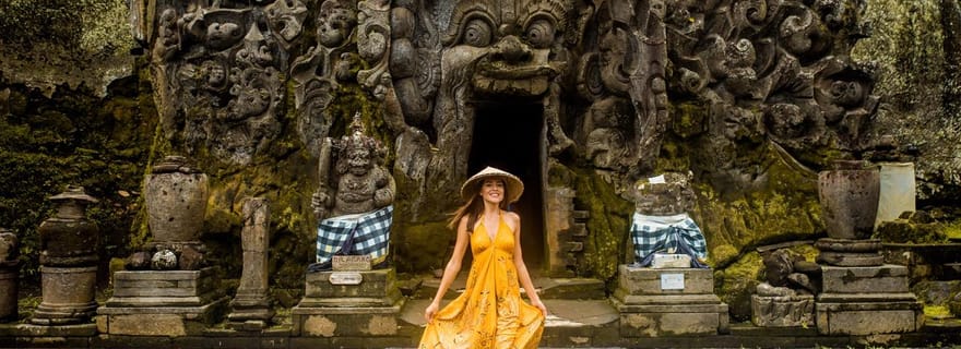 Ubud : visite guidée de la grotte des éléphants et de Pakerisan, classés au patrimoine mondial de l'UNESCO